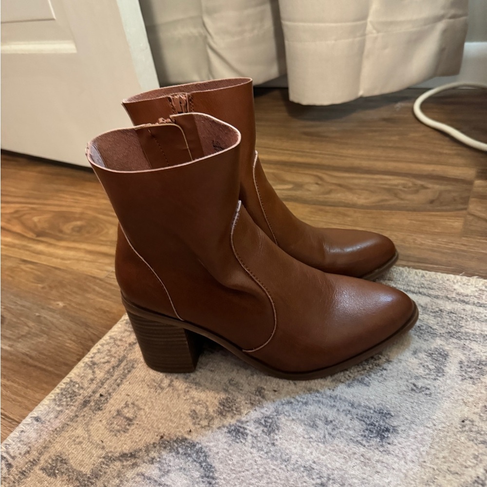 Target Brown Pleather Boots